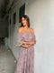 Lavender Silk Set Top and Skirt